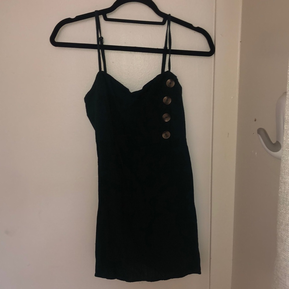 dark green mini dress